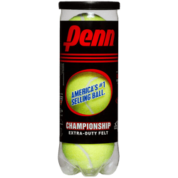 Pelotas de Tennis Penn Presurizadas de Fieltro Extra Resistentes 3Unds