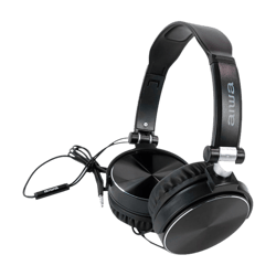 Audífonos con Sonido Estéreo Dinámico Negro AIWA-AW-X107B