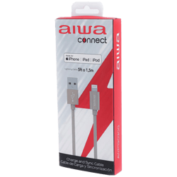 Cable de Carga para Iphone Gris 5FT AIWA-AWP19030G