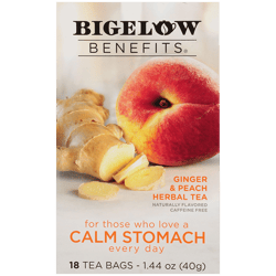  Té Bigelow Benefits Ginger Peach 18CT 40 g