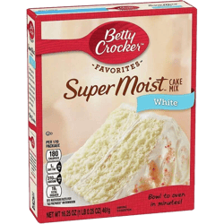 Mezcla para Pastel Blanco Betty Crocker Super Húmedo 460 g