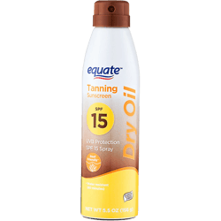 Protector Solar Spray Equate Tanning Aceite Seco Spf 15 156 ml