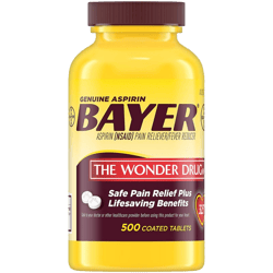 Aspirina Bayer The Wonder Drug 325Mg 500tabs