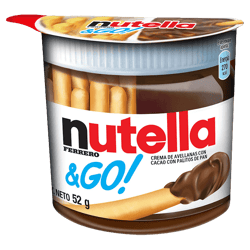 Nutella & Go con Palitos de Pan 52g