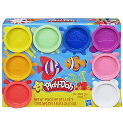 Masa Modeladora Arcoiris Hasbro Play-Doh 8 Colores 448g