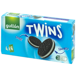 Galleta Gullón Twins Relleno de Crema de Cacao 176g