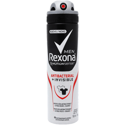 Desodorante Rexona Men Ap Antibacterial Invisible Aerosol 150ml