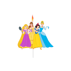 Vela Jumbo Go Party Princesas Disney