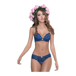 Panty Lucy Pilar Semihilo - Azul